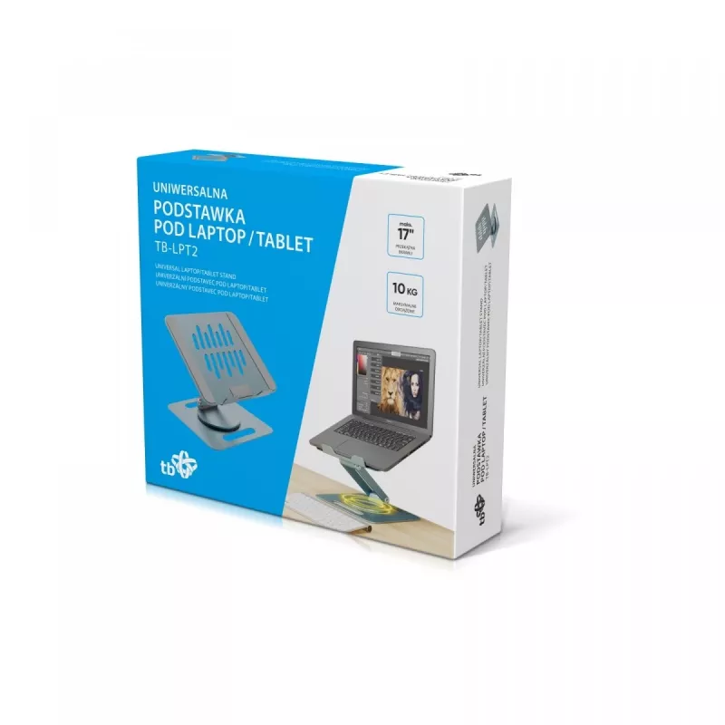Suporte para portátil/tablet TB TB-LPT2 para dispositivos até 15 polegadas, capacidade de carga 10 kg