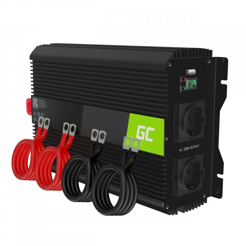 Inversor de potência Green Cell INVGC12 Auto 3000 W preto