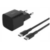 Carregador de interior AC Belkin BoostCharge 25 W USB-C PD/PPS, cabo de 1 m, preto — para consolas de jogos, smartphones, tablets