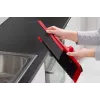Vassoura de chão VILEDA 143703 com cabo, tecnopolímero, cerdas macias/duras, interior, 130 cm, vermelho