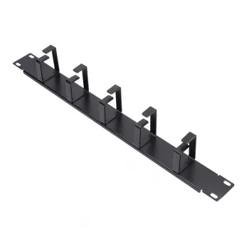 Painel de gestão de cabos Extralink 6001 — Caixa de aço, Preto