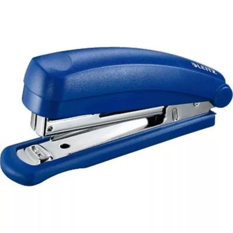 Agrafador Leitz NeXXt 5517, 10 folhas, 10 folhas, azul, prateado, plástico, 80 g/m², carregamento superior, integrado