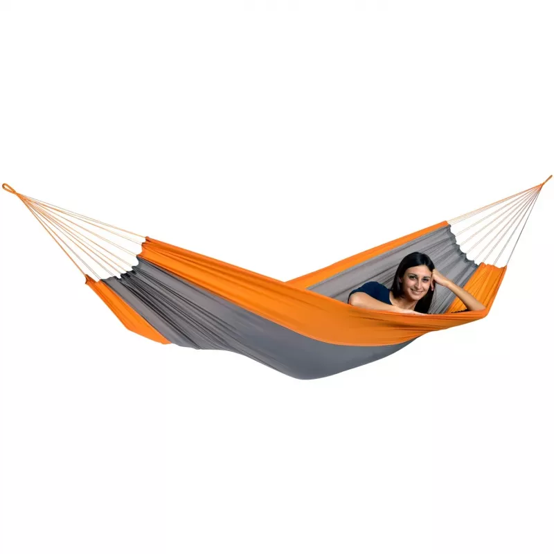 Silk Traveller Techno AZ-1030160, hammock de campismo laranja/cinzento