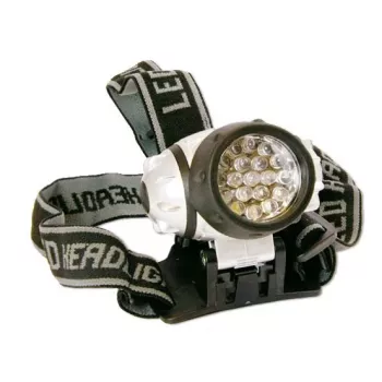 Lanterna de cabeça Arcas 19 LED 4 funções de luz