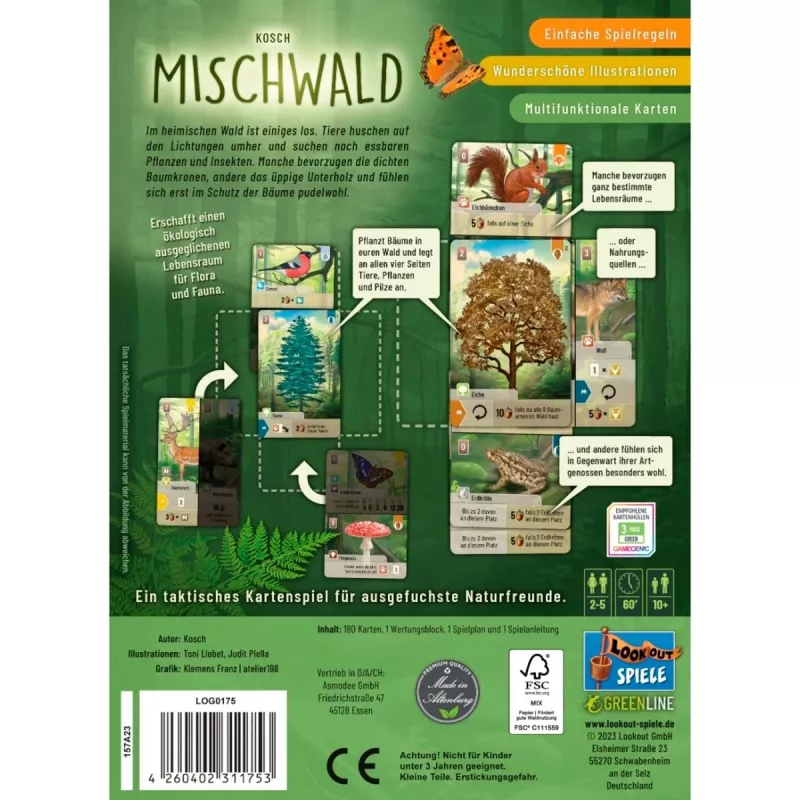 Mischwald, jogo de cartas