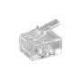 Microconnect KON501-10R Conector de fios RJ-11 6P4C Transparente