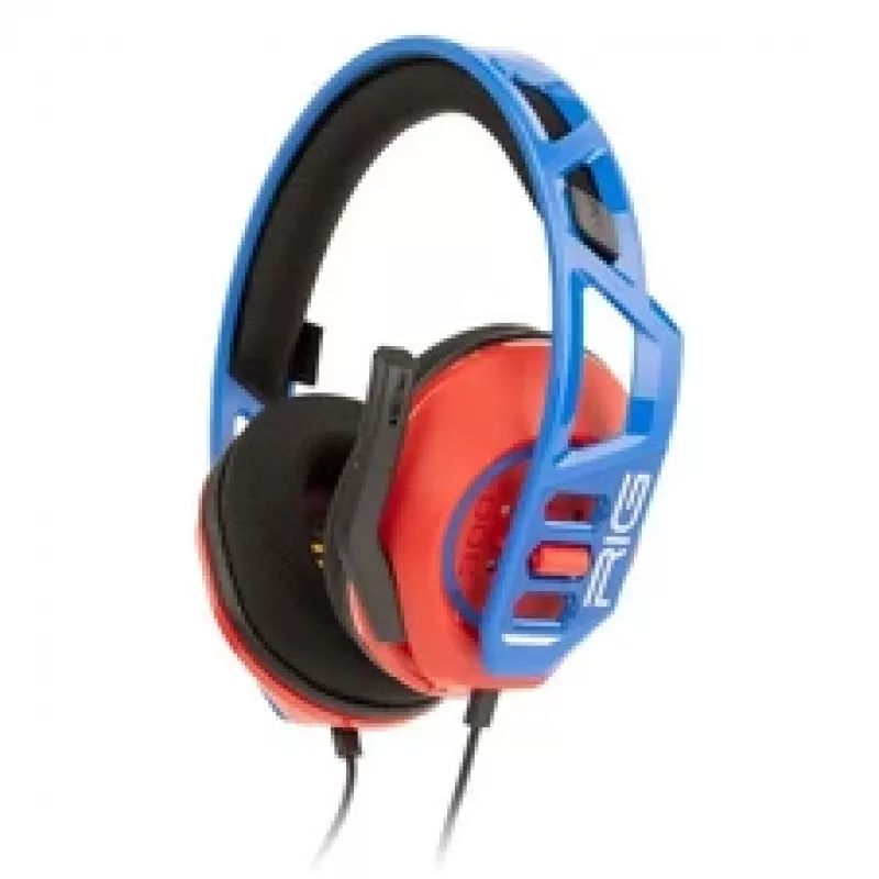 Headset gaming NACON RIG 300 PRO HN para Nintendo - vermelho-azul