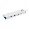 Hub USB-C Hyper HyperDrive Flex 4 portas, branco/azul | HD5201BUGL