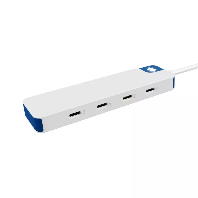 Hub USB-C Hyper HyperDrive Flex 4 portas, branco/azul | HD5201BUGL