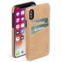 Capa Krusell Sunne 2-Karten-Cover iPhone XS Max 16,5 cm bege
