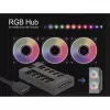 Delock - hub de luz LED RGB - 10 portas - preto (64128)