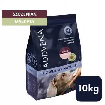 ADDVENA Power of Nature Junior Small Lamb - alimentação seca para cães - 10 kg
