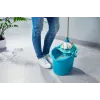 LEIFHEIT 52106 Esfregona de algodão, fibra, húmido e seco, azul, branco