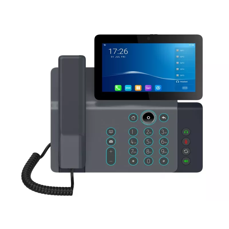Telefone IP Fanvil V67 Preto 20 linhas LCD Wi-Fi