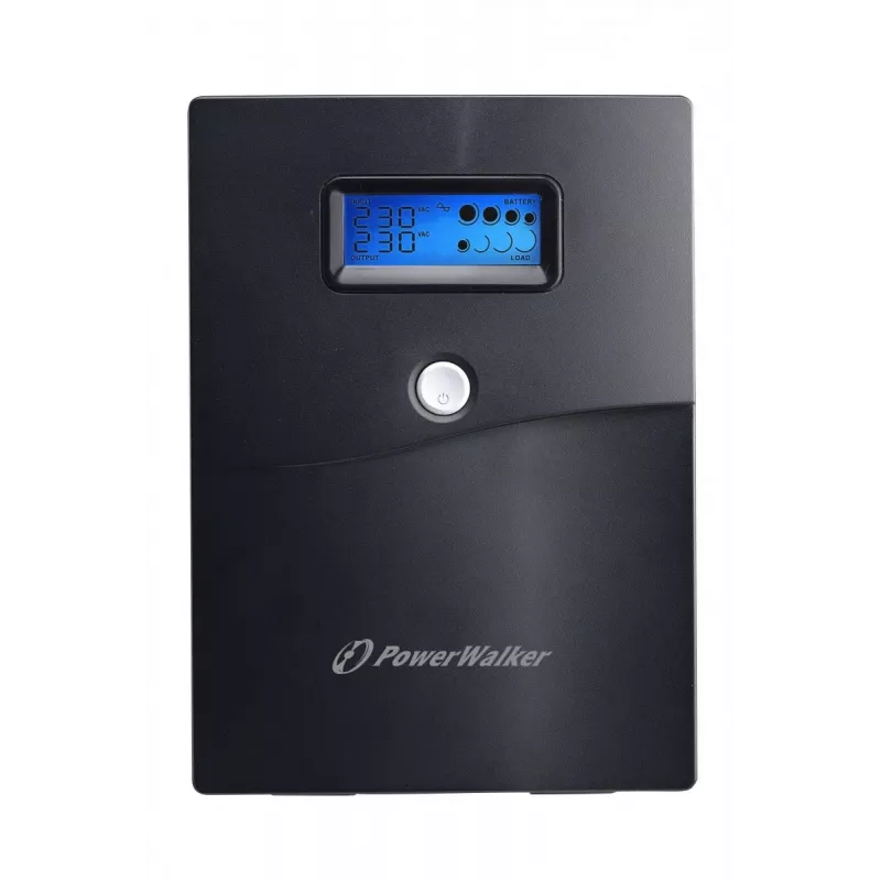 PowerWalker VI 3000 SCL FR UPS line-interactive, 3000 VA / 1800 W, 4 tomadas tipo E, LCD, USB
