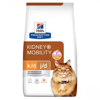 HILL'S PD K/D Kidney + Mobility frango - alimento seco para gatos - 3 kg