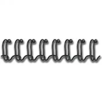 Fellowes - Pente de encadernação - 8 mm - 297 mm - 34 anéis - A4 (210 x 297 mm) - 60 folhas - preto - 100 unid. (53261)