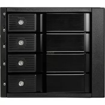 Caixa externa SilverStone SST-FS304-12G 3,5 polegadas, 4 baías – preto