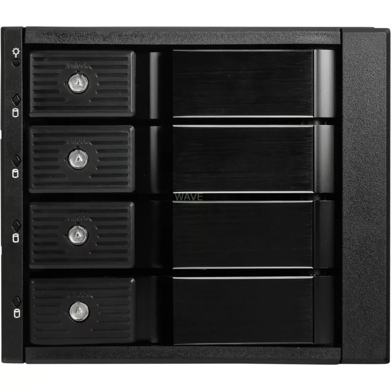 Caixa externa SilverStone SST-FS304-12G 3,5 polegadas, 4 baías – preto