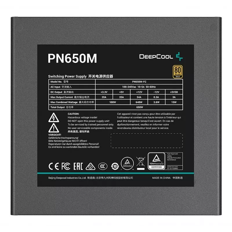 Fonte de alimentação DeepCool PN650M 650W