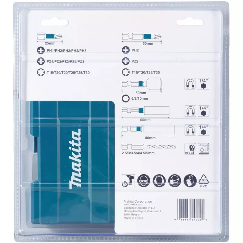 Conjunto de brocas Makita B-66896