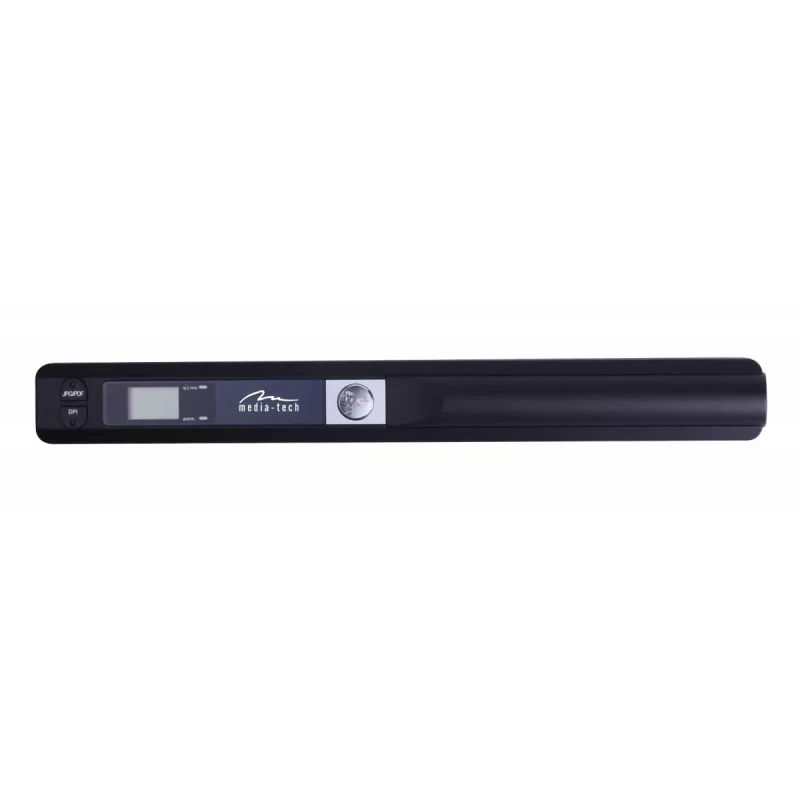 Leitor de caneta MEDIA-TECH MT4090, preto, indicador LED, USB 2.0, MicroSD, pilha AAA
