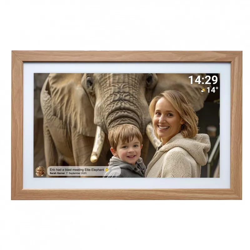 Denver PFF-2162LW moldura digital castanho claro 54,6 cm (21,5 polegadas) ecrã tátil Wi-Fi