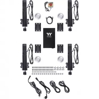 Sistema de movimento GM5 3DOF GSC-GM5-MSASBB-22, base preta, para GR500 Racing Sim Rig e GF500 Flight Rig