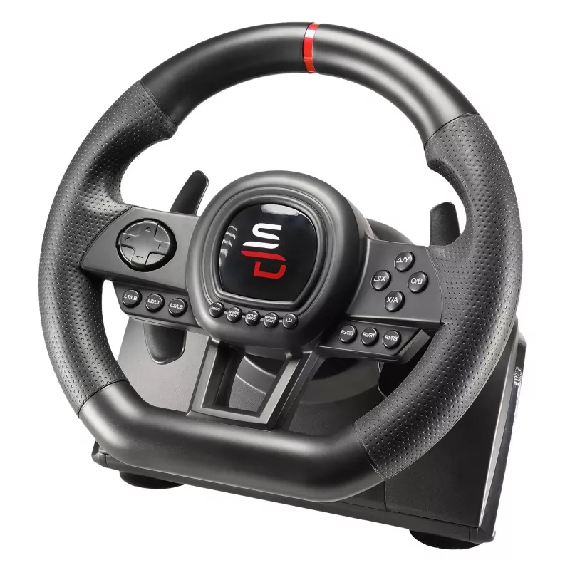 Volante + pedais + joystick Subsonic SA5658 preto USB para PlayStation 4 Xbox One
