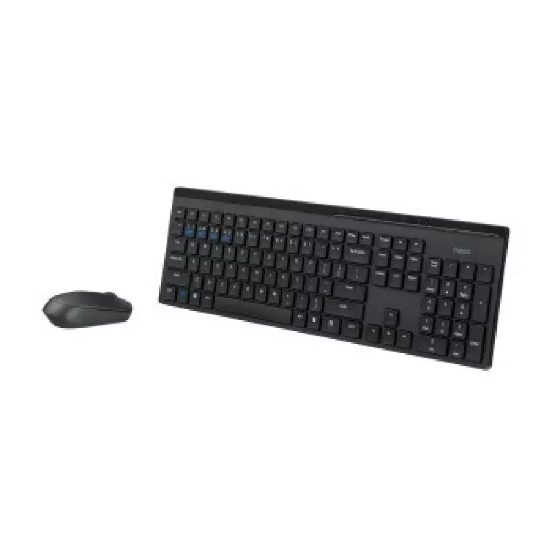 Rapoo 8110M conjunto de teclado e rato sem fios multimodo, preto