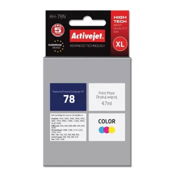 Tinteiro Activejet AH-78N (substituto para HP 78 C6578D; Supreme; 47 ml; cor)