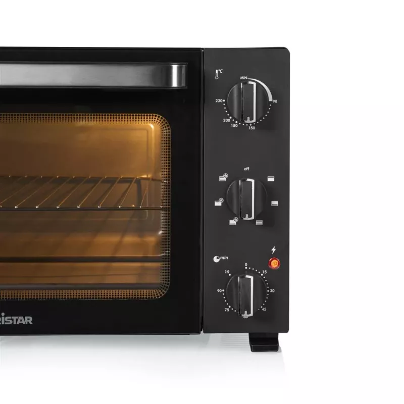Mini-forno Tristar OV-3660, capacidade de 38 L, 1800 W, preto