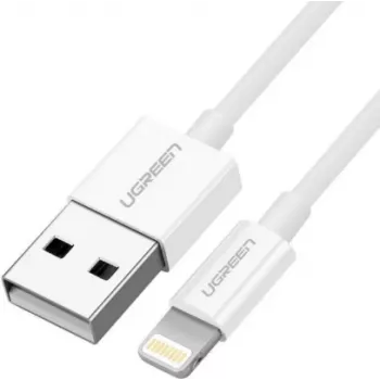 Ugreen Cabo USB 2.0 A Lightning 2 m, 5 V / 2,4 A iPhone 7 / 7 plus / 6S / 6 / 6 Plus, iPhone 5s/5c/5, iPad Mini/Mini 2, iPad 1 m Branco