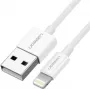 Ugreen Cabo USB 2.0 A Lightning 2 m, 5 V / 2,4 A iPhone 7 / 7 plus / 6S / 6 / 6 Plus, iPhone 5s/5c/5, iPad Mini/Mini 2, iPad 1 m Branco