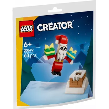 Brinquedo de construção LEGO Santa's Chimney Polybag 30692 – mini conjunto de construção de Natal
