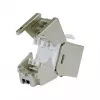 Keystone Jack Cat.6A blindado fino, EQUIP 767223, sem ferramentas, RJ-45, plano, prateado, 8 unid.