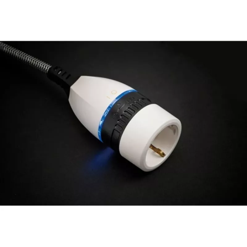 Brennenstuhl 1161830 cabo de extensão 3 m 1 tomada AC para interior preto - branco (1161830)