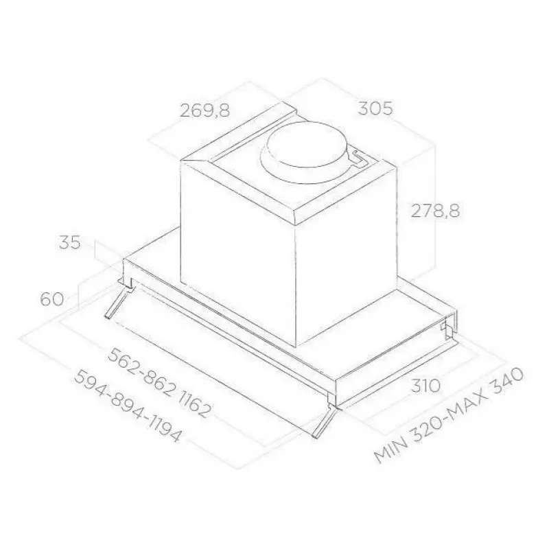 Exaustor BOXIN LUX LX/IX/A/90