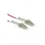 Cabo de fibra ótica ROLINE 50/125µm OM4 - LC/LC - conector Low-Loss para alta densidade 0,5m - LC - LC - cabo duplex - 2,8x6 mm - 0,5 mm (0.0197) (21.15.8870)