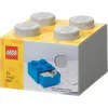 LEGO Gaveta de secretária 4, caixa de arrumação Cinzento, com studs