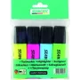 Marcador de texto STANGER, 1-5 mm, conjunto 4 unid. 180009000