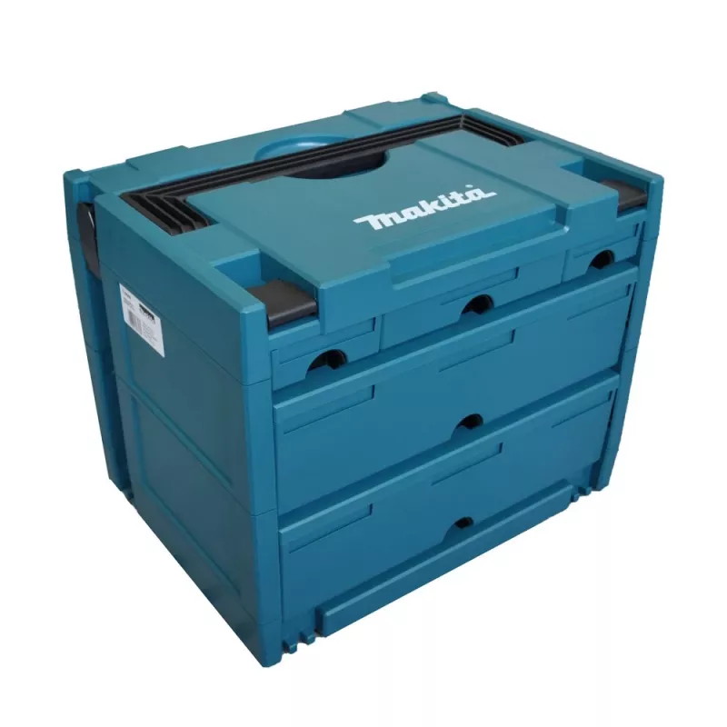 Makita P-84349 MAKSTOR Model 4.5 caixa de ferramentas, 5 gavetas, azul