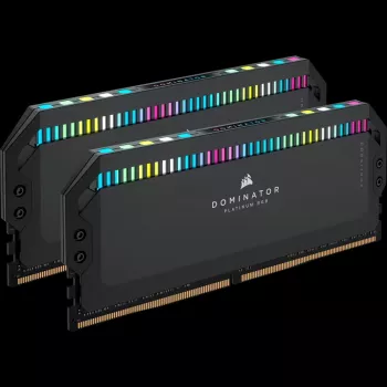 DIMM 32 GB DDR5-6400 (2x 16 GB) Dual-Kit, memória preta, CMT32GX5M2B6400C32, Dominator Platinum, INTEL XMP