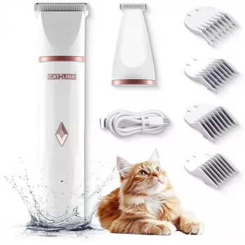 Máquina de tosquiar para animais Catlink CL-PT-01 — aparador sem fios, bateria de 600 mAh, 40×34×162 mm, USB