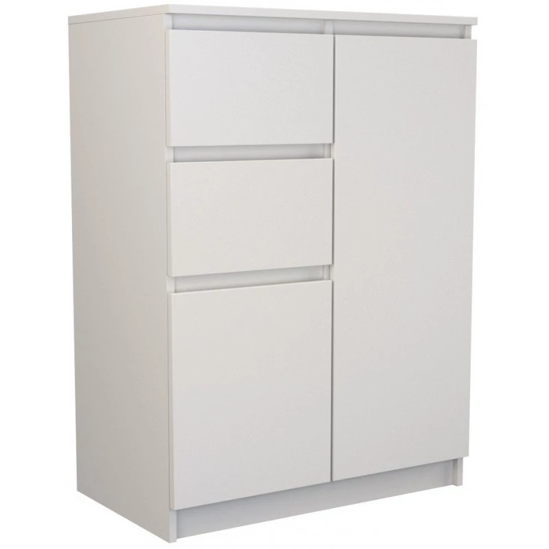 Topeshop 2D2S BIEL cómoda, branca