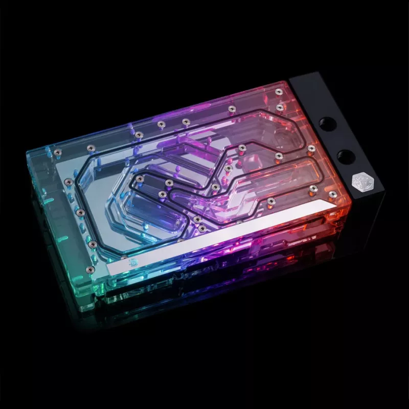 Backplate BitsPower X-TEND active para RTX 4090 FE — acabamento acrílico (BP-VG4090FE-BKP)