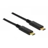 Cabo USB DeLOCK 83661 USB 3.2 Gen 2 1 m USB-C preto