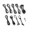Cabo de alimentação interno Cablemod CM-PRTS-FKIT-NKKW-R Preto Branco