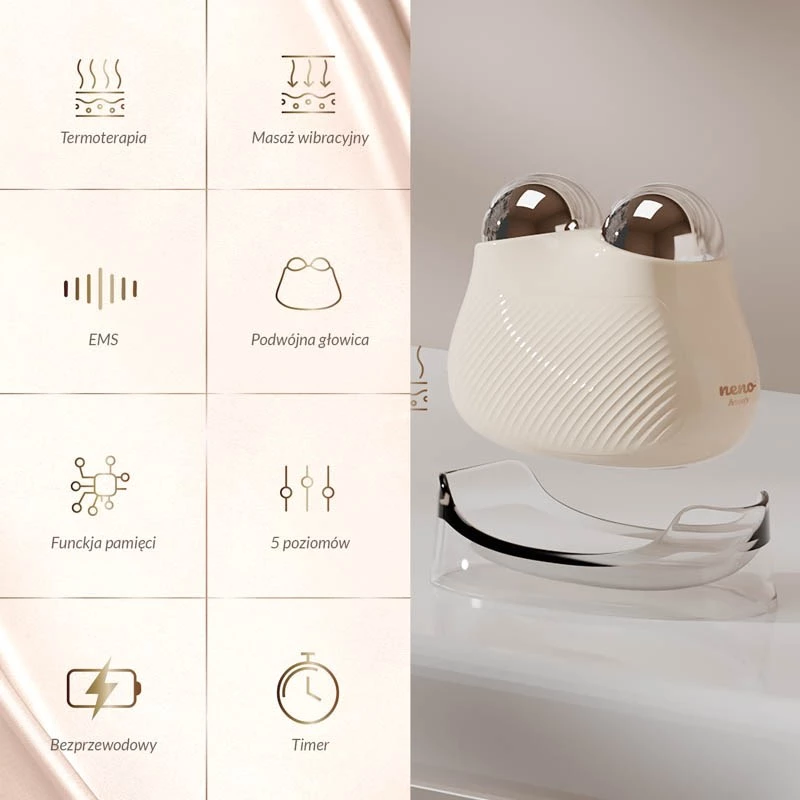 Massajador Facial com EMS e Termoterapia Neno Beauty Naya