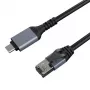 Cabo de internet CAT6 UTP, USB Type-C - RJ45, 5 m